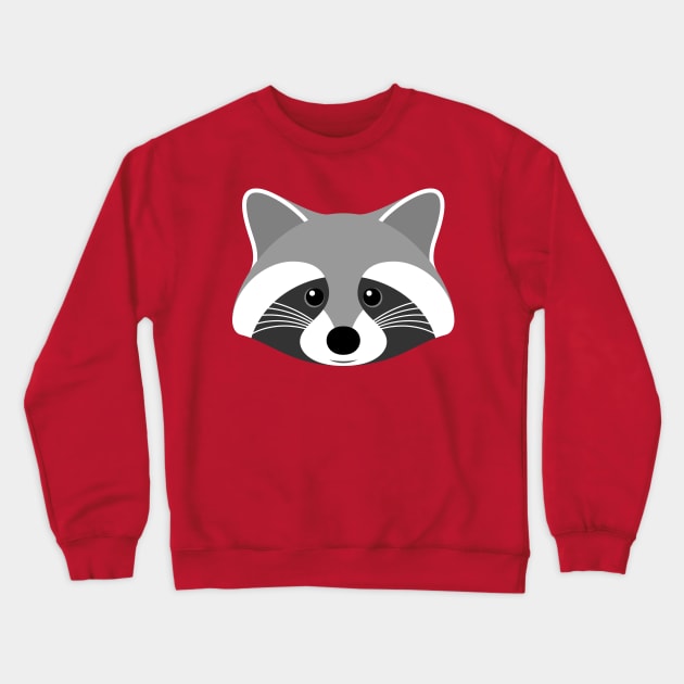 Raccoon Crewneck Sweatshirt by tuditees